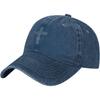 John  Cross Religious Baseball Cap Washed Cotton Low Profile Adjustable Dad Hat Unisex