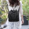 Fashion Wild School Bag Female PU Leather Travel Bag Gril's Sewing Thread Shcool Bag