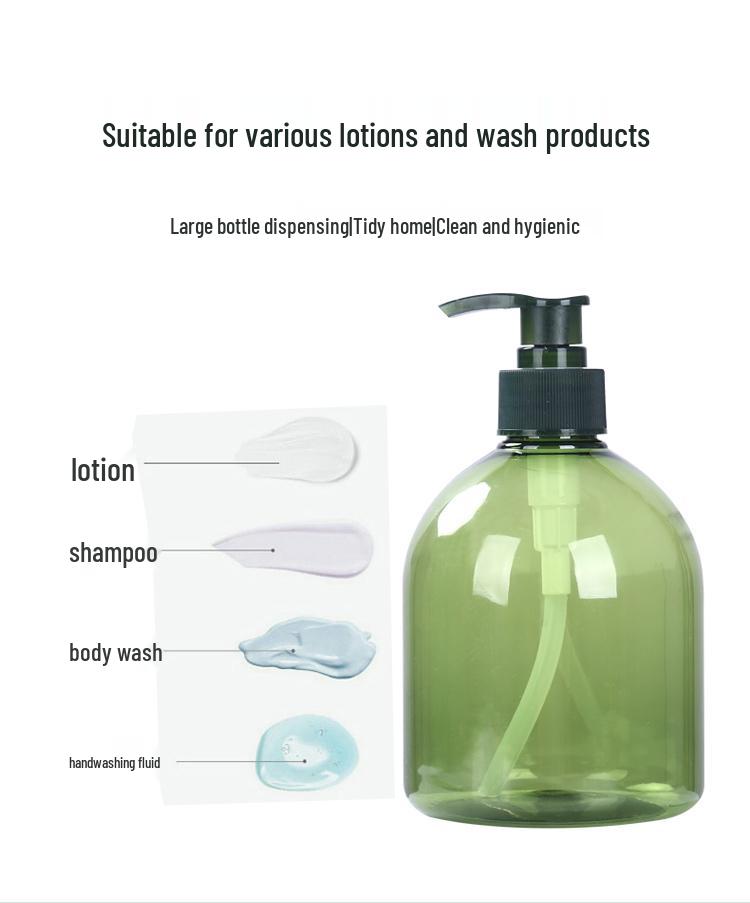300ml/500ml PET Transparent Pump Hand Sanitizer and Lotion Bottle