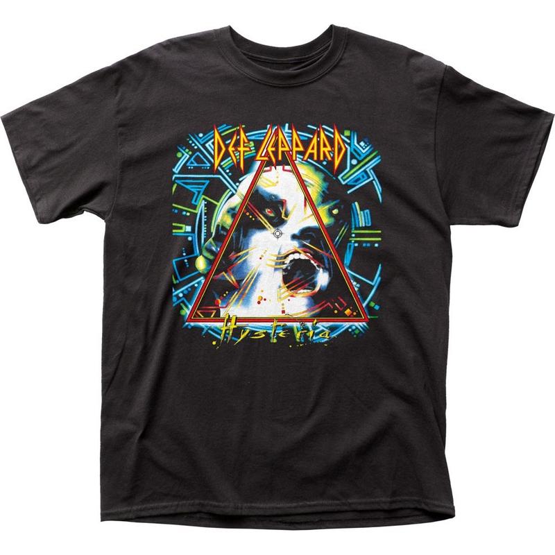 Def Leppard Hysteria Unisex T-Shirt Music Classic Concert Rock Band Tee New Black Graphic Tee