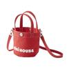 MIKI HOUSE Logo Canvas Tote Solid for Mini Tote Mini Red Bag, Small, Color, Boys, Girls, Babies, Kids, Adults, Women, Moms, Bag, Bag, 10-8206-498,