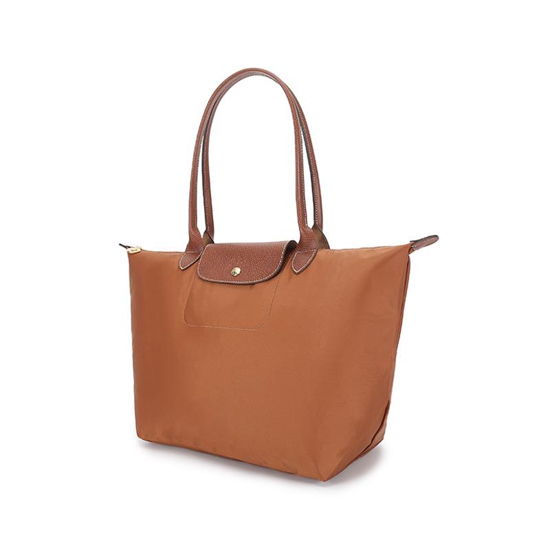 Longchamp Le Pliage 31 Классическая тканевая сумка для покупок Сумка-пельмень Сумка-тоут Сумка на плечо Большая женская сумка Brandy 1899089504