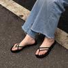 Soft Leather Version~ Niche Weaving High-end Flip-flops Light Luxury Flat + Flip-flops Casual Beach Cool Slippers Female Tide