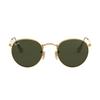 Винтажные круглые очки RayBan с зелеными линзами, круглые металлические солнцезащитные очки