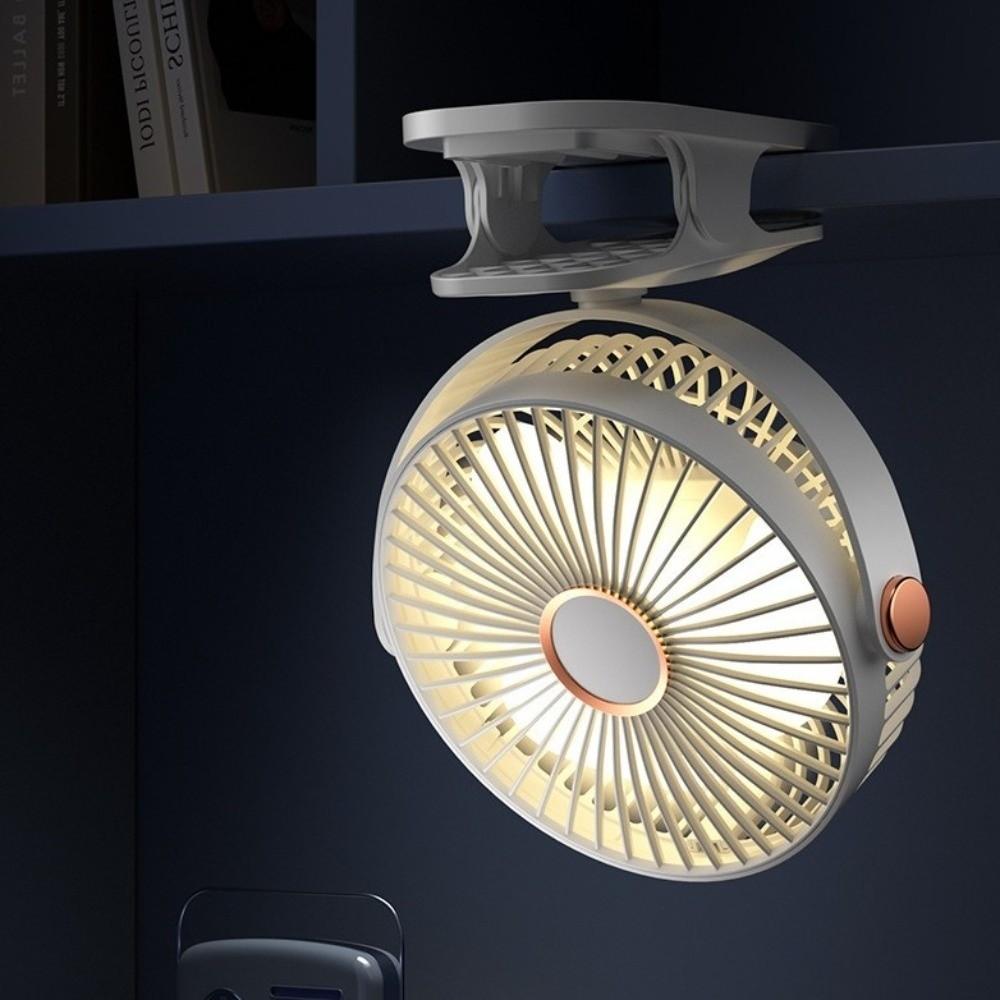Clip/Stand/Hang Design Desktop Electric Fan 720° Rotation Cooling Fan Portable Clip-on Fan Home