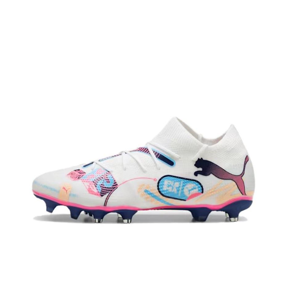 Puma Future 7 Match Volume Up Спортивный комфорт AG FG Футбольные бутсы Мужские Футбольные бутсы Белые 108074-01