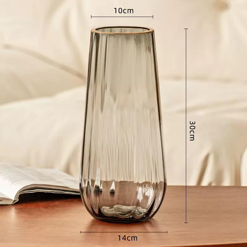 Ваза Стеклянная ваза Украшение дома Украшения Цветочная композиция Ваза для цветов