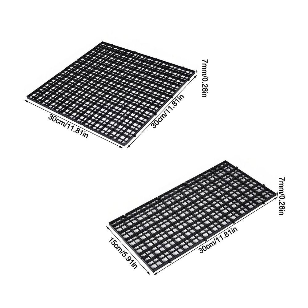 Прочная разделительная пластина для аквариума 30x15/30x30 см, съемная, соединяемая, пористая решетчатая пластина-разделитель, пластина для донного фильтра для аквариума