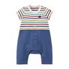 MIKI HOUSE Double B Short All Romper Short Sleeve Length Border Bear Made in Japan Boys Girls Baby Clothing Baby 70cm Multicolor [MIKI HOUSE] 3/4