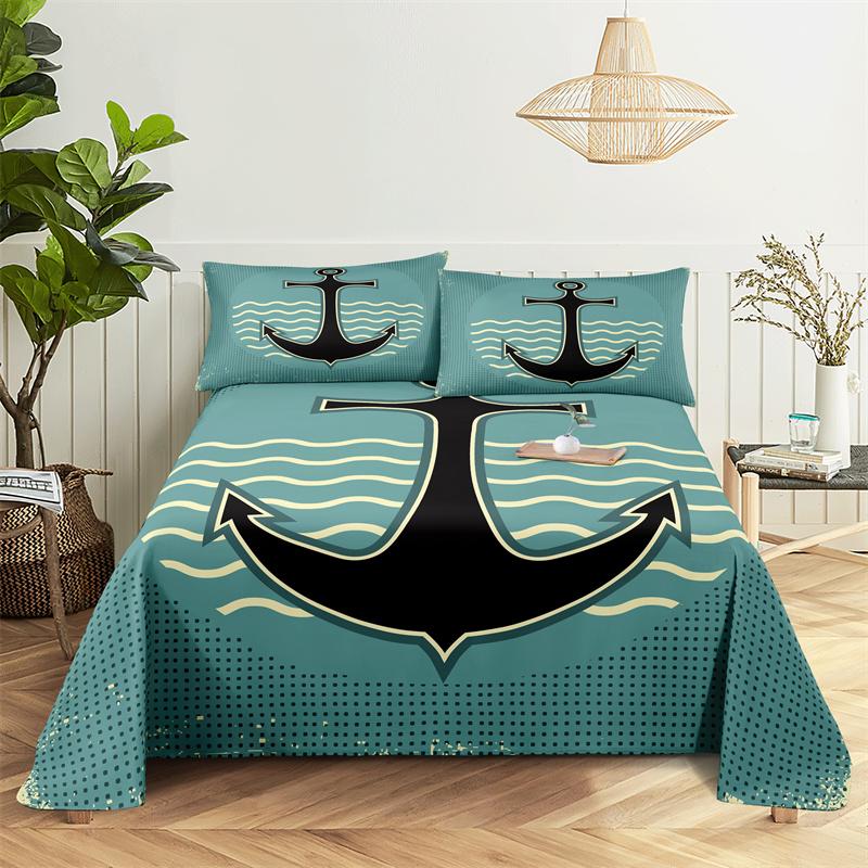 Красочная Молодежная Постельная Простыня Модный Принт Полиэстер Квин Кинг Кровать Плоская Простыня с Наволочкой Принт Постельный Комплект Простыня