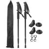 Outdoor Aluminum Alloy Walking Sticks AntiSlip Hiking Climbing Trekking Poles Kit