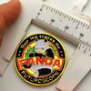 Badge, Panda Coin, Cartoon Commemorative Badge, Collector's Coin, Gold Coin, 30mm Painted Coin Commemorative Coin