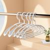 5pcs/10pcs Wide Shoulder Clothes Hanger Household Clothes Hanging Plastic Non-marking Non-slip Clothes Hanger Adult Anti-shoulde