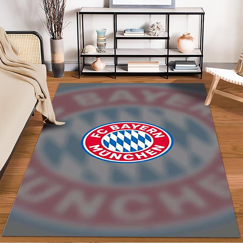 FC Bayern München Logo Rug Non-slip rug suitable for living room and bedroom sofas.