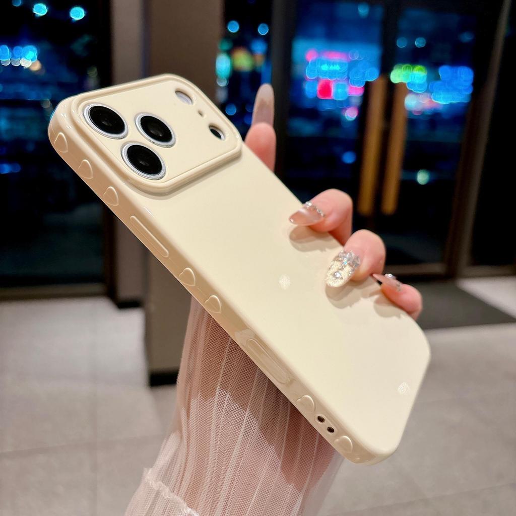 Совместимо с Apple 17 Pro Max Сердце Боковая сторона iPhone 16/15 Защитный силиконовый чехол для 14/13