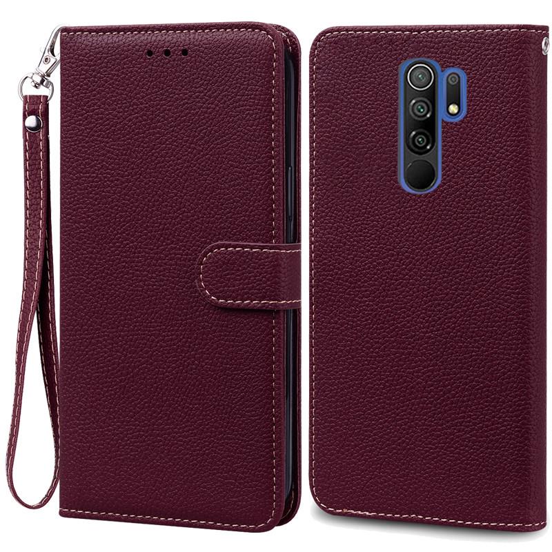 For Redmi 9 Case Soft Silicone Wallet Cover Phone Case For Xiaomi Redmi 9 Case Redmi9 Leather Flip Case Coque Fundas Shell