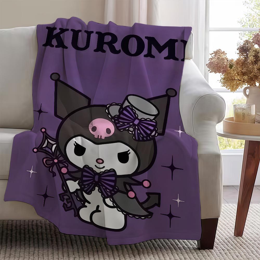 SRO K-KuromiS-ES Cute Blanket Throw Super Cosy Plush Living Room Sofa Couch Childish Birthday Gifts