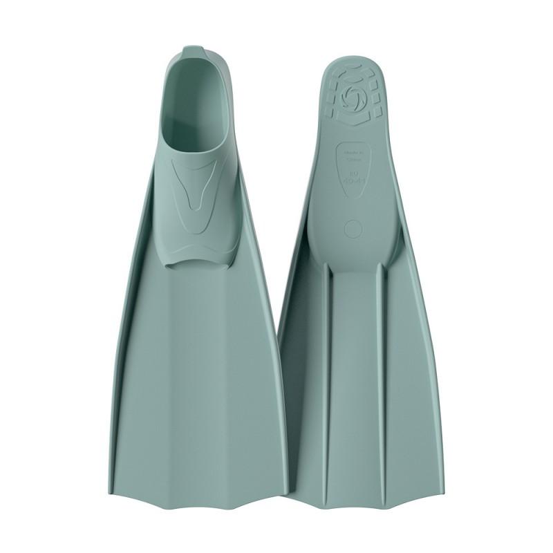 Adult Freediving Fin Open-Heel Long Blade Training Fins Scuba Snorkeling Swimming TPE Material