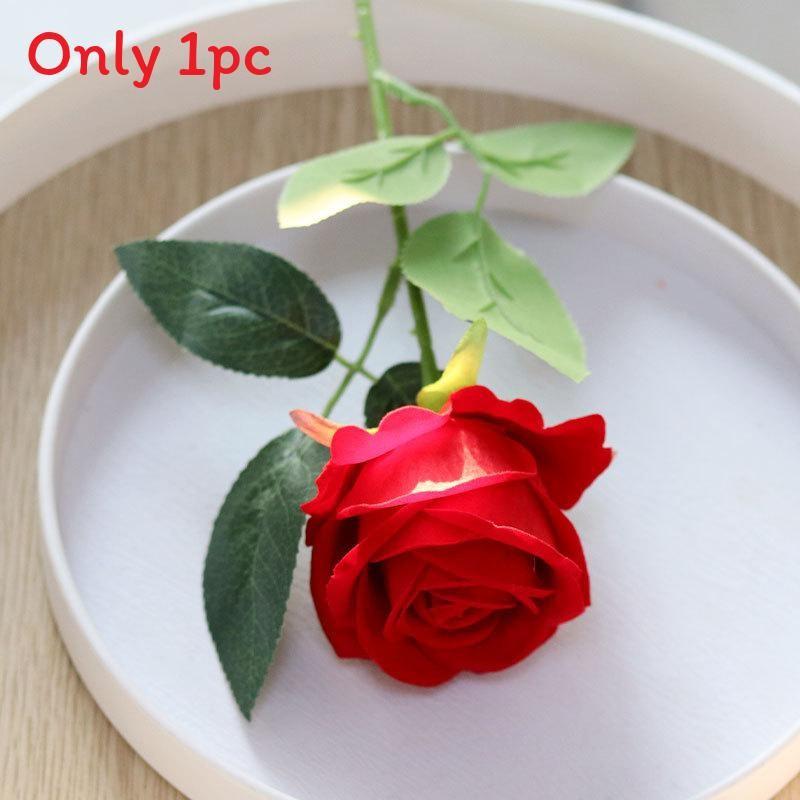 Artificial Silk Rose Flower For Wedding Party Home Decor Wall Display Arrangement