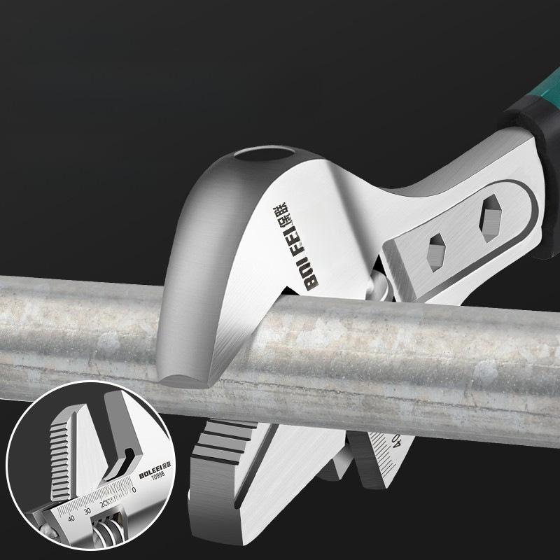 Разводной многофункциональный быстроразъемный ключ, хром-ванадиевая сталь, трубные клещи для экономии труда в домашнем хозяйстве