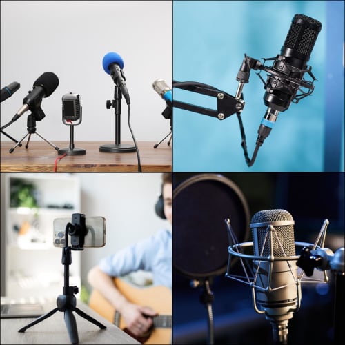 uxcell Microphone Stand Adapter 1/4 Female To M4 Male Screw Thread Adapter for Microphone Stand Mounting and Camera Tripod Adapter