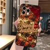 Phone Case Carcasa Funda For iPhone 17 Pro Max 17 Air 16 15 14 13 Pro Max 15 16 Pro 15Plus Winter Christmas Case