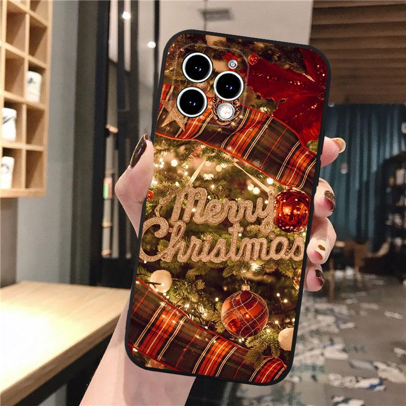 Phone Case Carcasa Funda For iPhone 17 Pro Max 17 Air 16 15 14 13 Pro Max 15 16 Pro 15Plus Winter Christmas Case