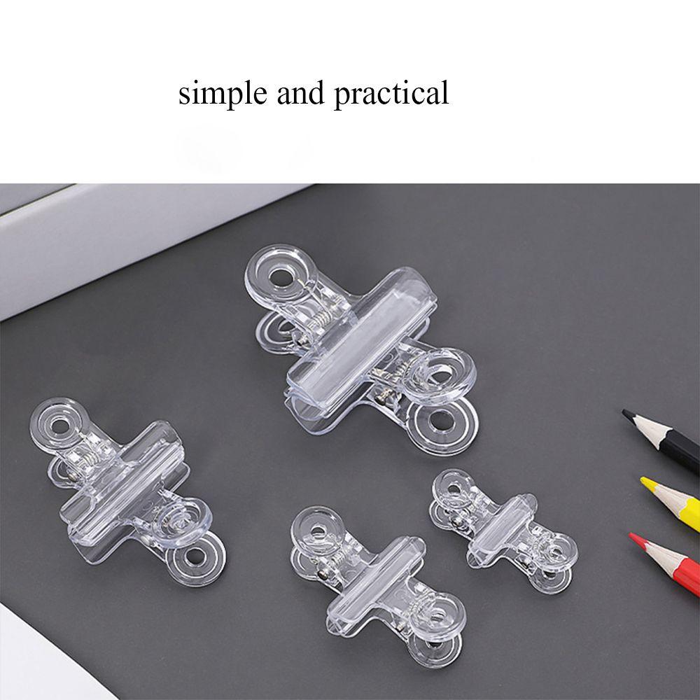 Acrylic Transparent Office Supplies Long Tail Clip Dovetail Clamp Memo Folder Food Storage Clip