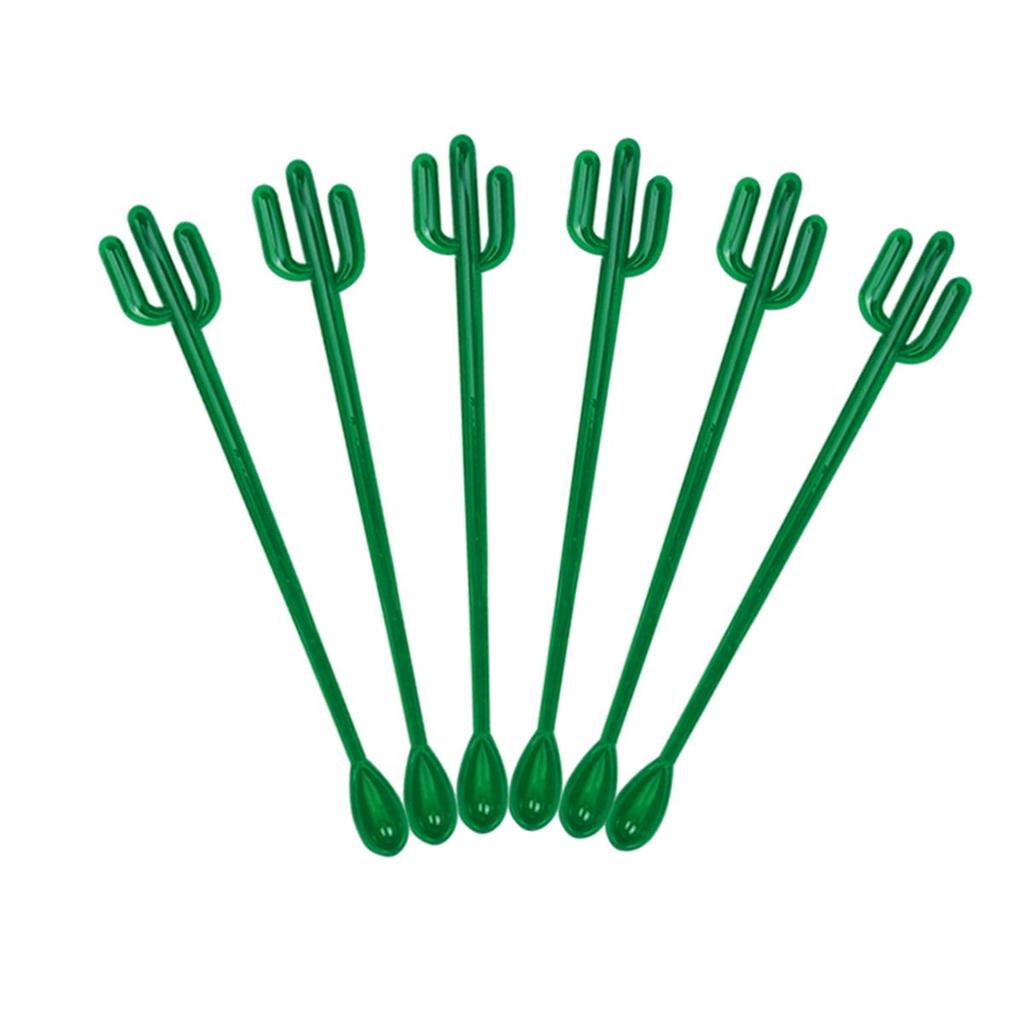 Flamingo Cactus Hawaiian Tropical Cocktail Tool Mixing Sticks Coffee Stirrer Swizzle Sticks