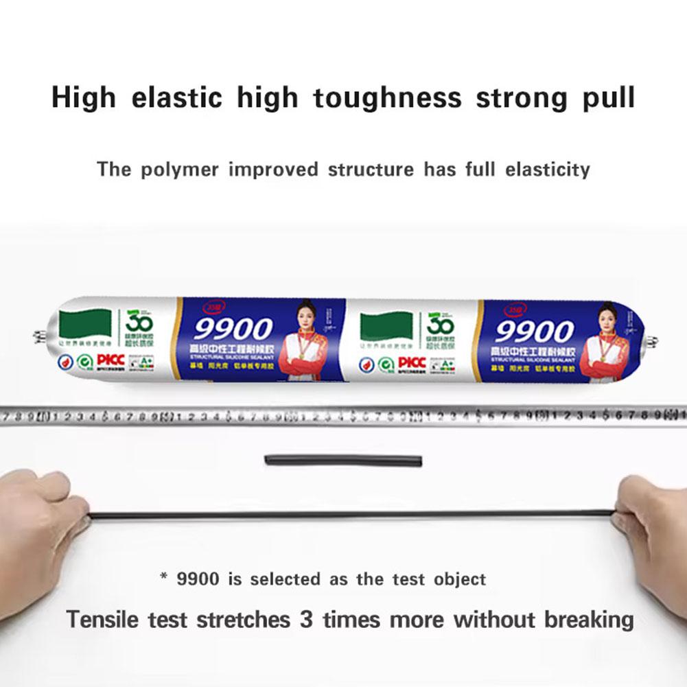 Transparent Silicon Waterproof Sealant 9900 Structural Silicone Adhesive Quick Drying For Wall Stone Door Adhesive Sealant