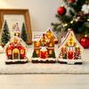 Christmas Gingerbread House Glowing Music LED Christmas Warm Light Candy House Window Desktop Decoration Christmas Gift