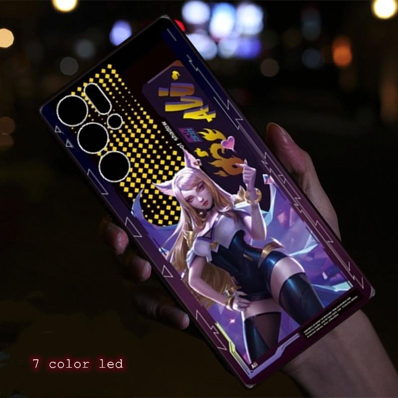 Светящийся чехол-вспышка для ZTE Nubia Red Magic 10s 10 Pro 9S 9 Pro 8 8s 7 7s 6 6s Защитный светодиодный чехол Akali Fundas Capa