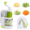 4 In 1 Spiralizer Vegetable Slicer Rotating Blades Veggie Spiralizer Cutter Zucchini Spiral Noodle Maker