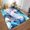 Anime Girl with Colorful Crystal suitable as a non-slip mat for the living room or bedroom sofa