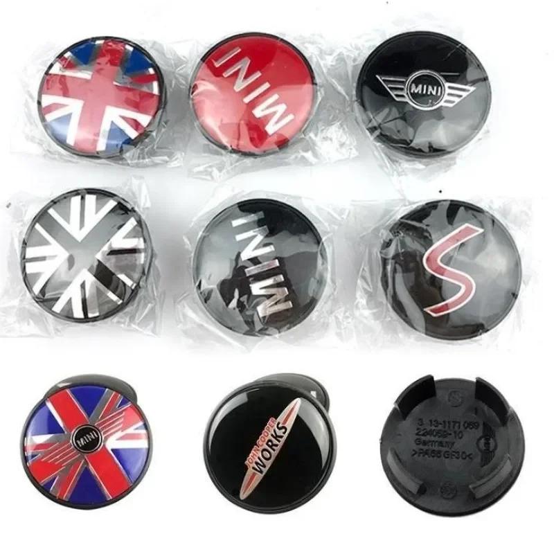 4Pcs 54mm Emblem Hub Caps for Mini Cooper Countryman R52 R54 R55 R56 R57 R58 R60 Series Car Accessory Hub Cover
