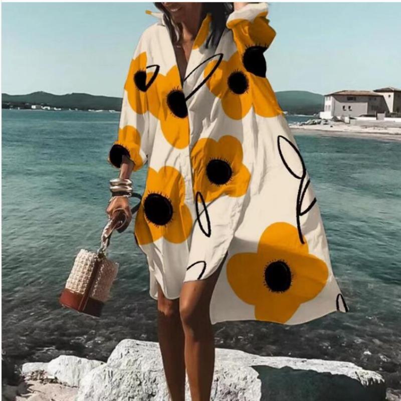 Женские летние темпераментные свободные повседневные свободные платья