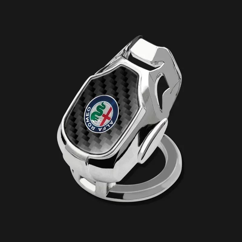 Car Switches Button Engine Start Stop Metal Protective Ring Cover For Alfa Romeo Giulia Stelvio Junior Tonale 33 Stradale 4C Giu