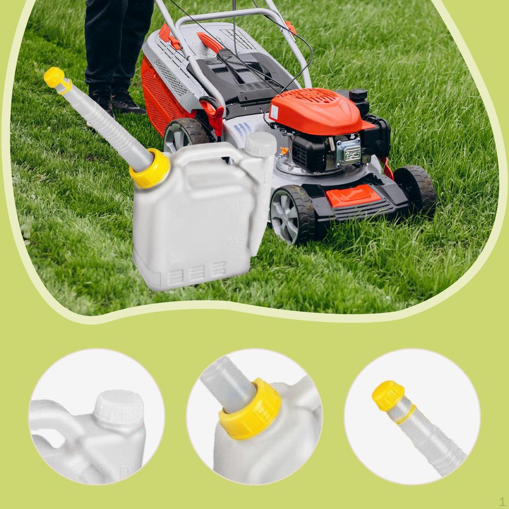 Oil Mixing Bottle Contrast Pot 2 Stroke Engine Measuring and Dispensing Petrol Container Portable