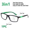 VOPHA 3-в-1 Очки с блокировкой синего света Прогрессивные Мультифокальные для ближней и дальней видимости Унисекс +1.0 до +3.0
