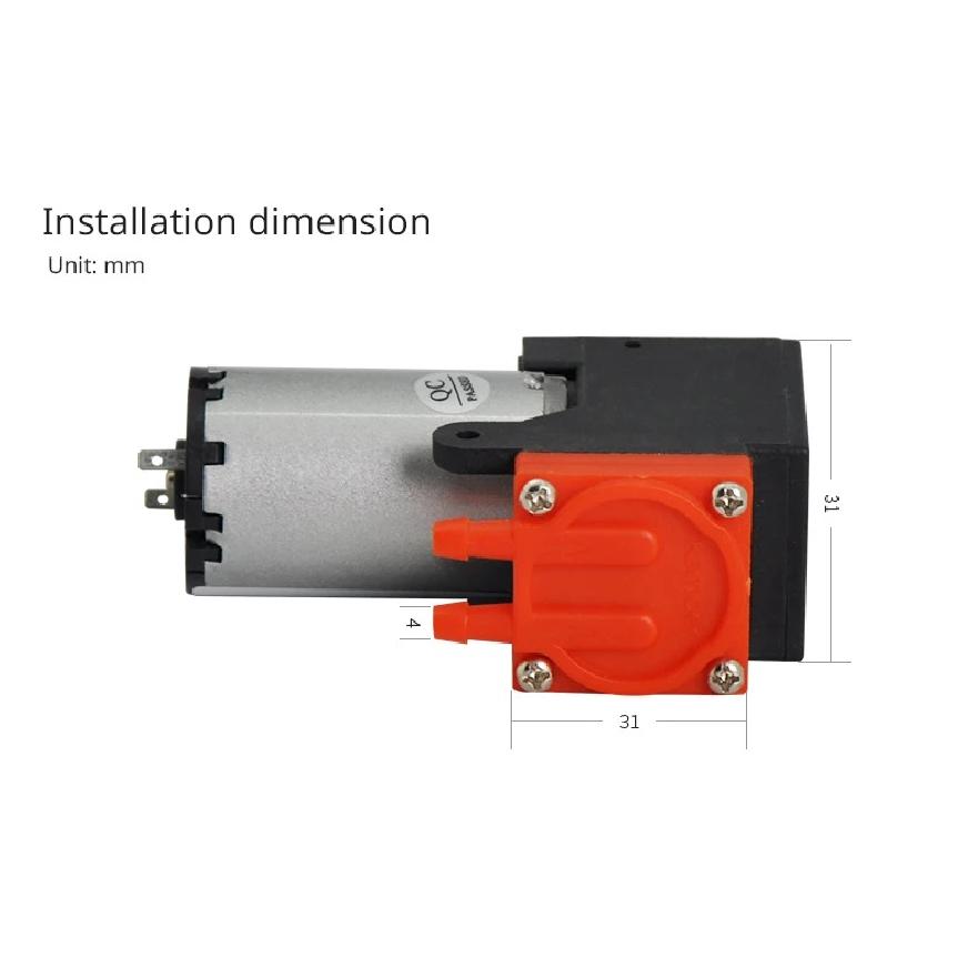 Kamoer 6L/min KVP300 Mini Diaphragm Vacuum Pump 12V 24V DC Motor Negative Pressure 0.05Mpa Suction Pump for Gas Analysis