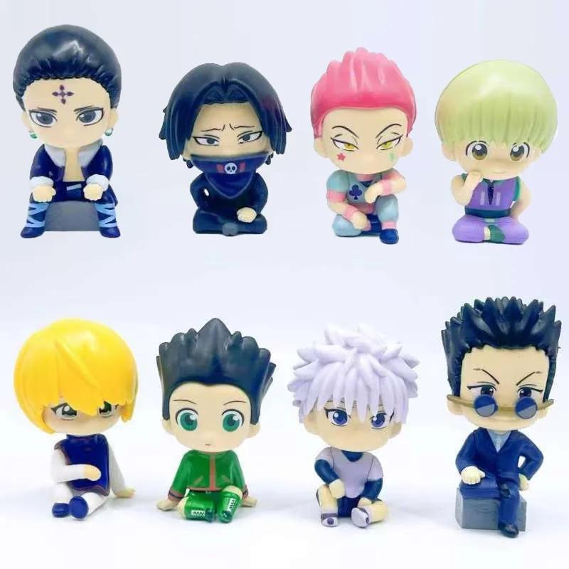 Фигурка персонажей аниме Hunter x Hunter Гон Фрикс Аллука Зольдик Кролло Люцифер Статуэтка Курапика Игрушки кукла модель Подарок