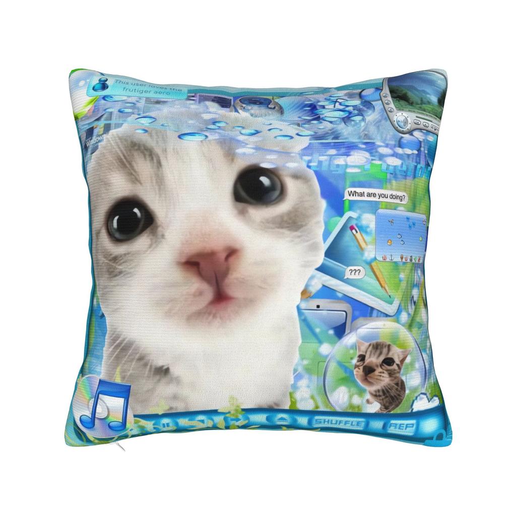 Frutiger Aero Art Pillow Case Print Pillow Cover For Sofa Home Decoration Novelty Pillowcases