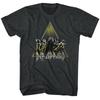 Def Leppard Performing Black Heather Adult T-Shirt