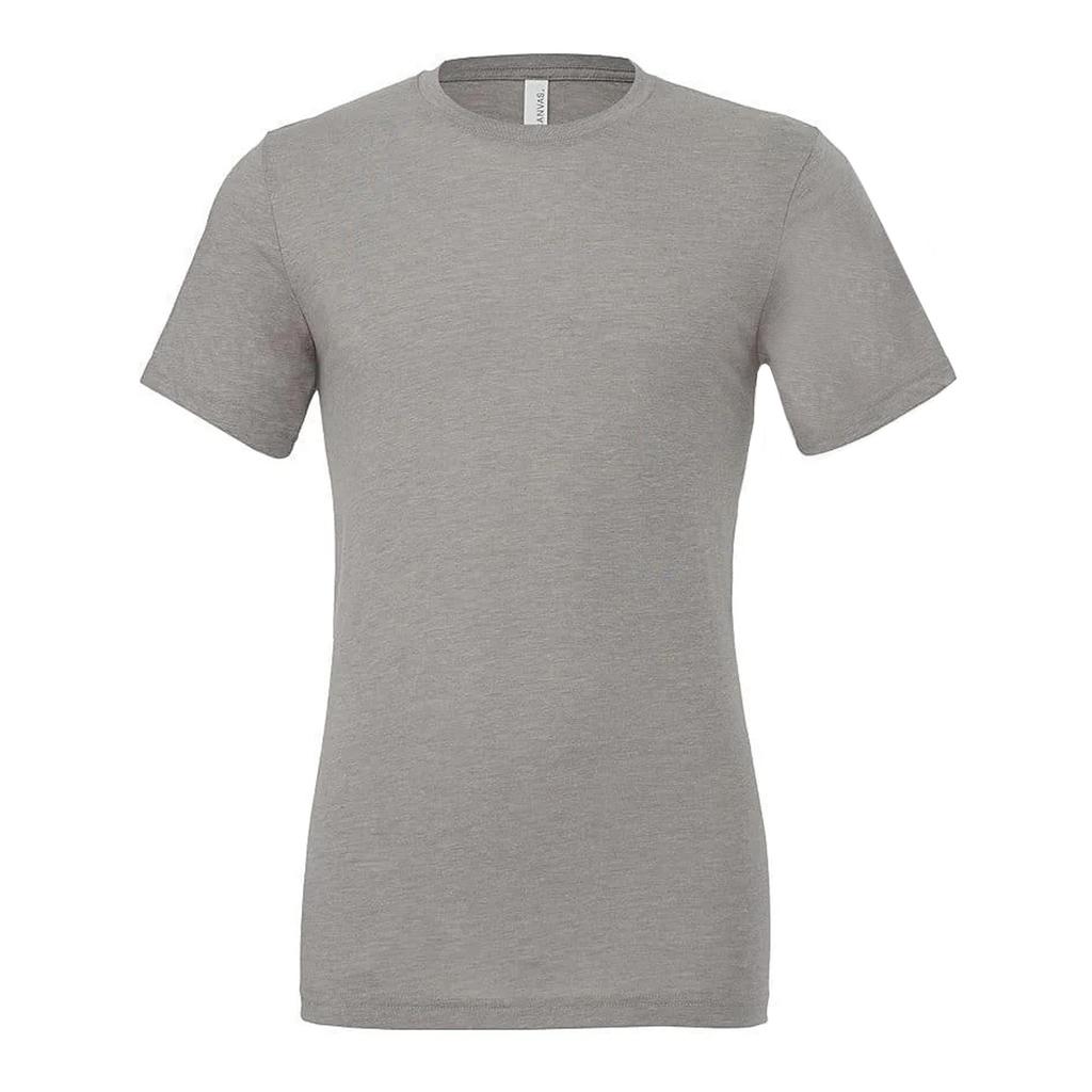 Canvas Mens Triblend Crew Neck Plain Short Sleeve T-Shirt