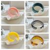 Bohemian Acrylic Bangle Shiny Transparent  Hand Ring Simple Irregular Wide Bracelet  Girls