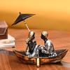 Предметы для украшения годовщины | Романтическая фигурка пары в лодке | Идеальный свадебный подарок для пар и домашний декор | Подарочные товары