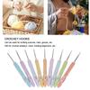 9pcs Aluminum Crochet Hooks Professional Portable Ergonomic Crochet Needles for Knitting Craft Yarn
