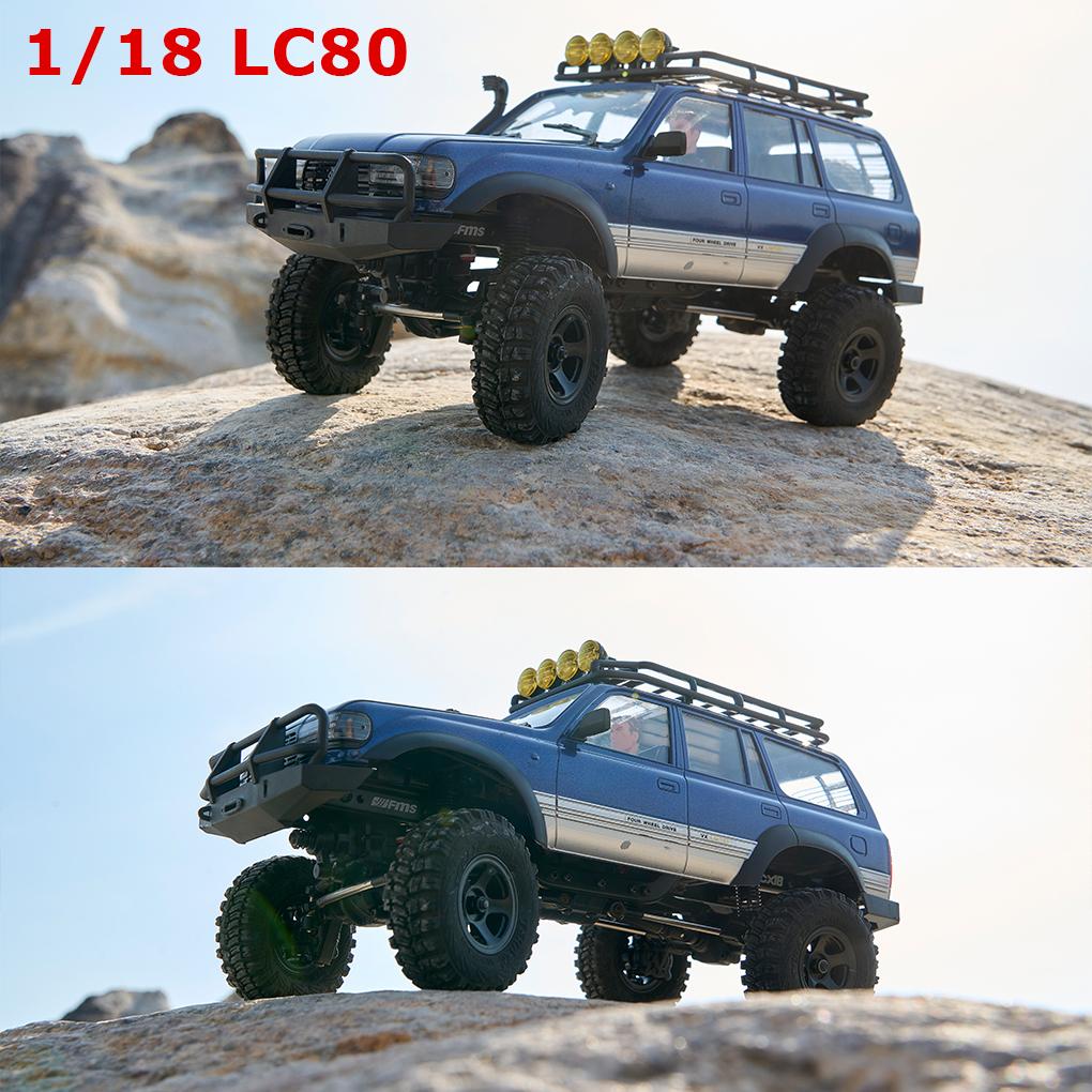 1/10 FCX10 FCX18 LC80 PRO Land Cruiser Brushless RC Crawler 4WD Brushless Toyota LC80 Simulation Crossing Crawling Car Model