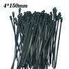 100-1000pcs Adjustable Plastic Nylon Cable Tie Black Cable Tie Fixing Ring Storage Cable Tie Zipper Self-Locking Nylon Cable Tie