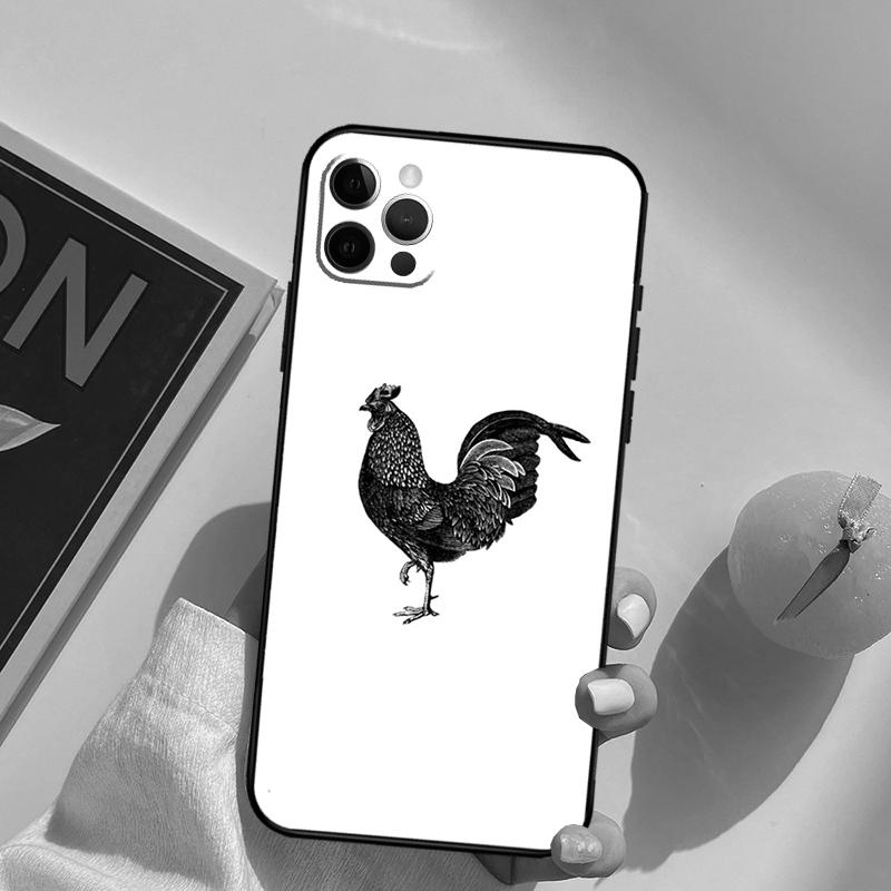 Chicken Hen Rooster Funda Case For iPhone 16 Pro Max 15 14 11 12 13 Pro Max Mini XR 16e 16 15 Plus Phone Cover